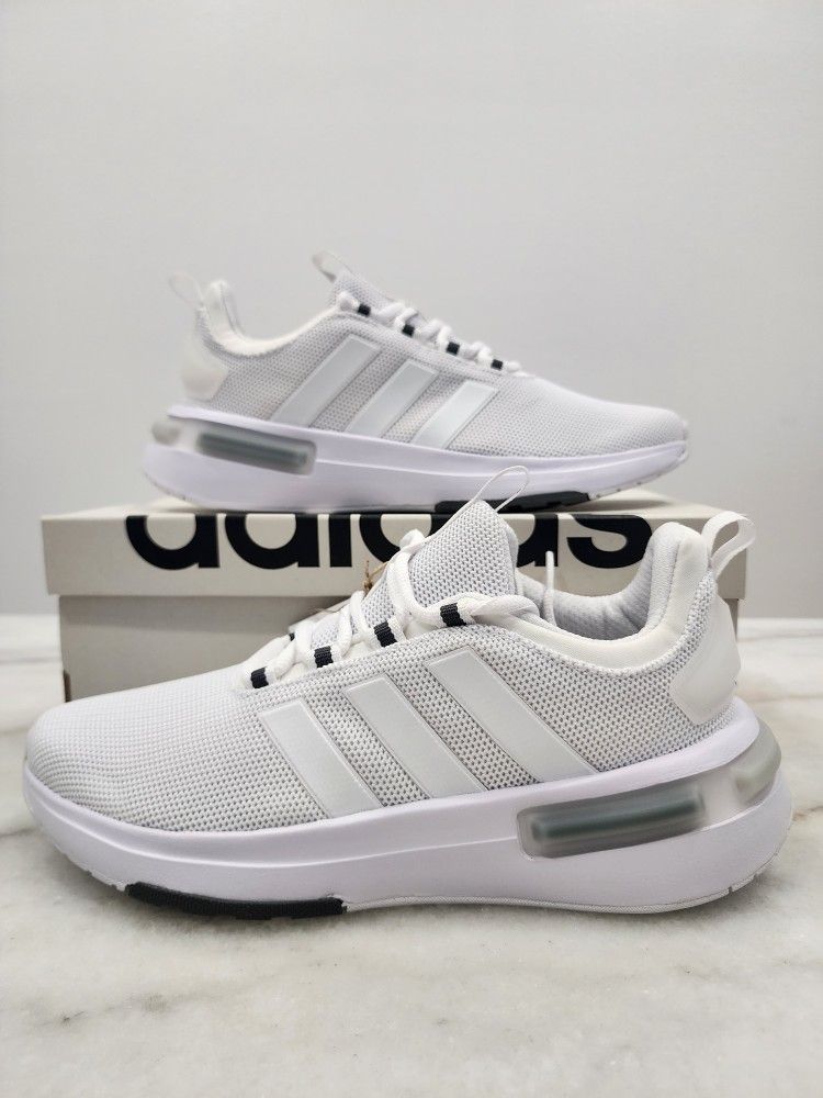 New Adidas Racer Shoes White Sizes Available 7, 7.5, 9, 10.5, 12