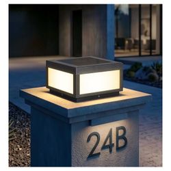 12" Solar Post Light