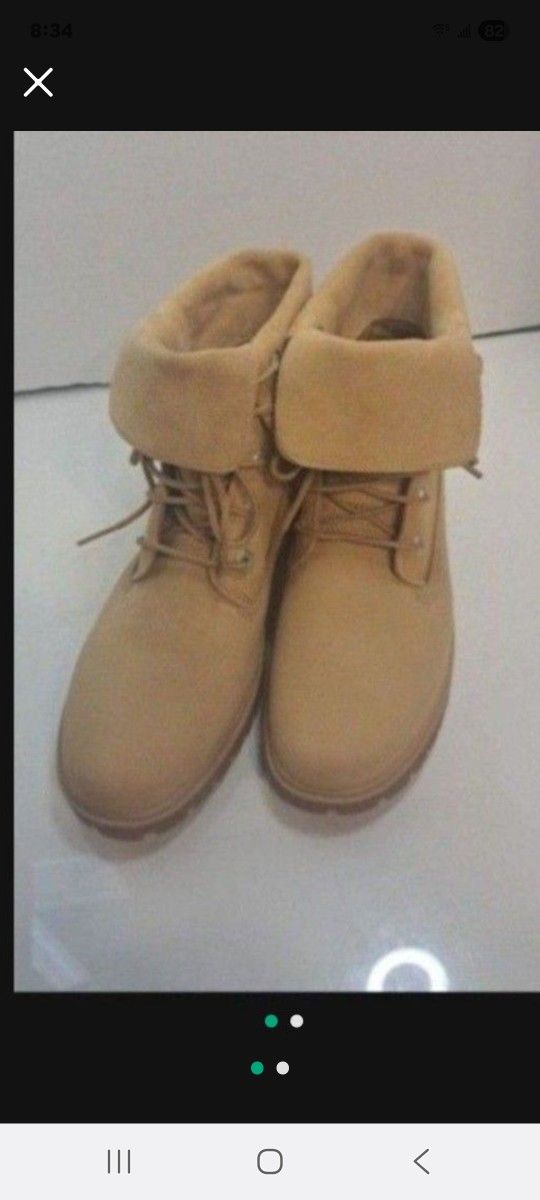 Timberland Jayne Suede Fold-Down Boots Women's Size 7-