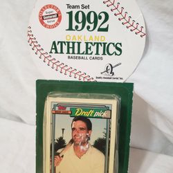 1992 Oakland Athletics Baseball Cards Sealed 