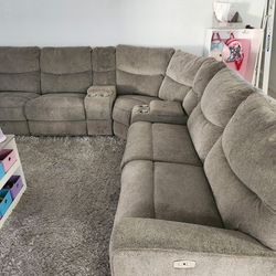 Grey sofa sectional