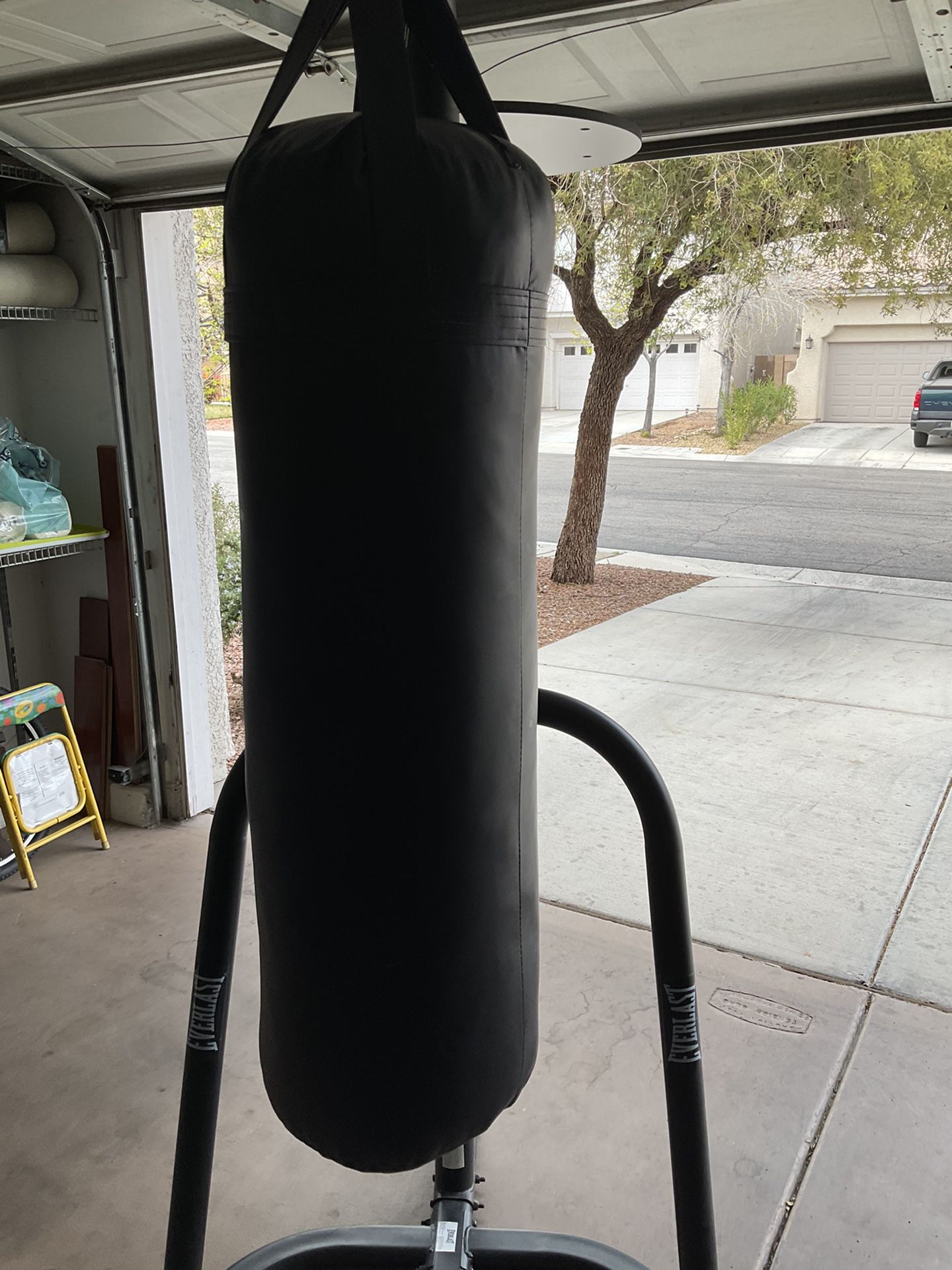Outslayer 80 lbs Punching Bag With Speed Bag, Everlasting Station