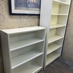 Pair of White Office Storage Units - Local Delivery Available for a Fee - See My Other Items 😎
