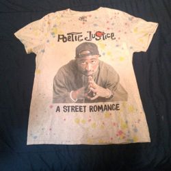 Poetic Justice Street Romance Tupac T - Shirt. Size Small.