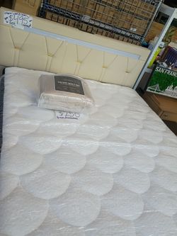 Queen size fame with mattress brand new in  box and everything I have multiple ones queen size and full size