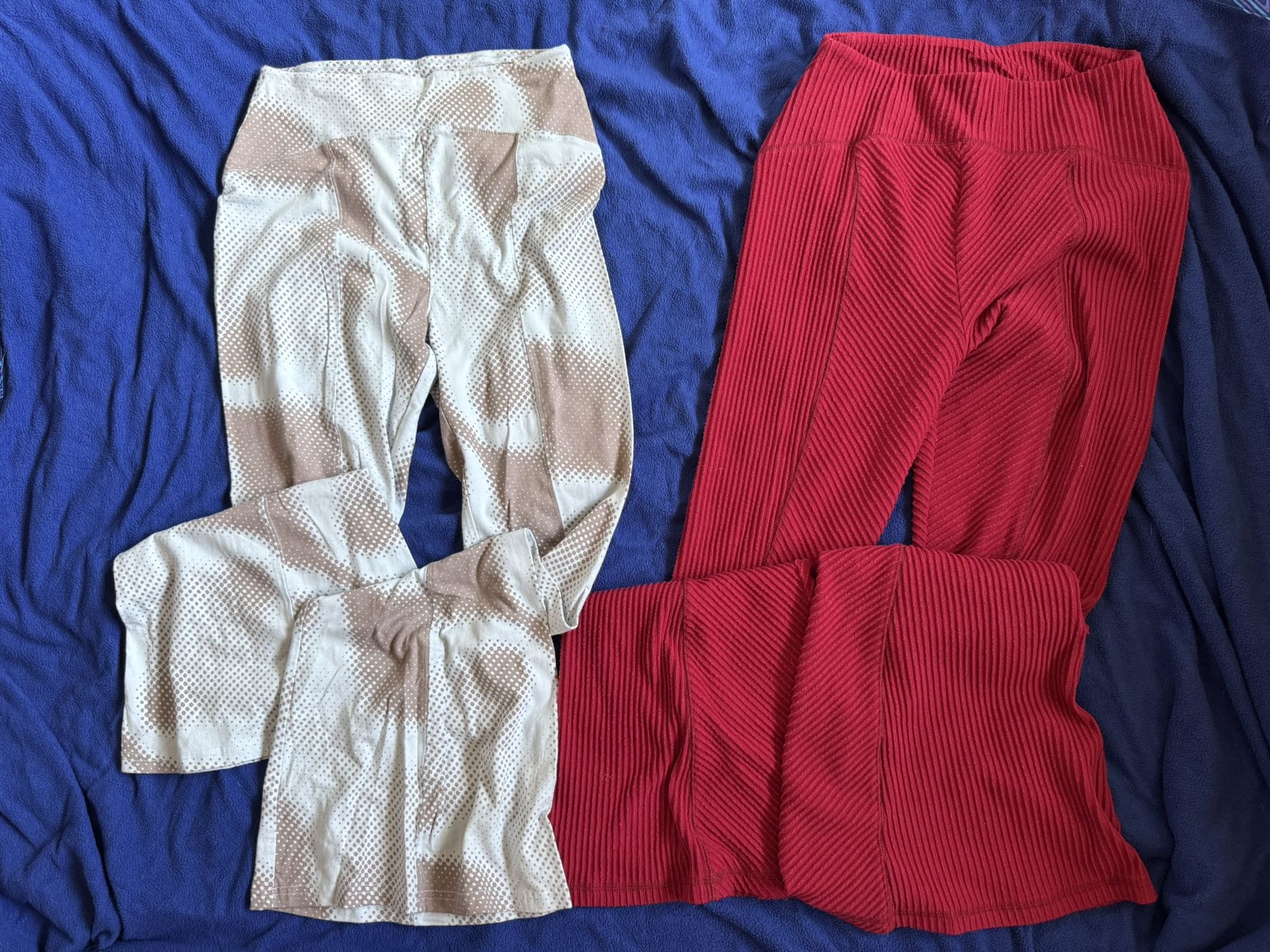 Two Pairs Of Urban Outfitters Flare Leggings