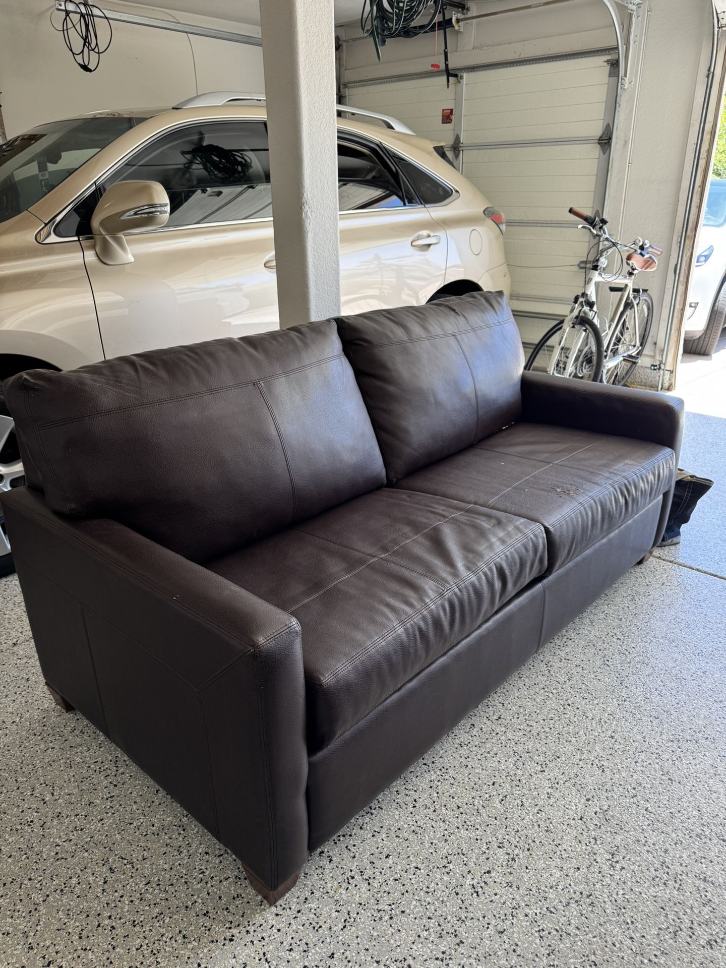 Brown Loveseat Sofa Sleeper