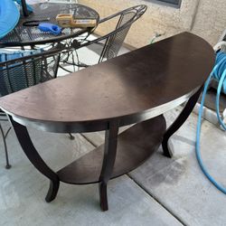 Brown Wood Side Table
