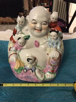Huge Buddha Figurine Heavy vintage