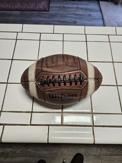 Old Leather Stitch Collegiate Wilson Football