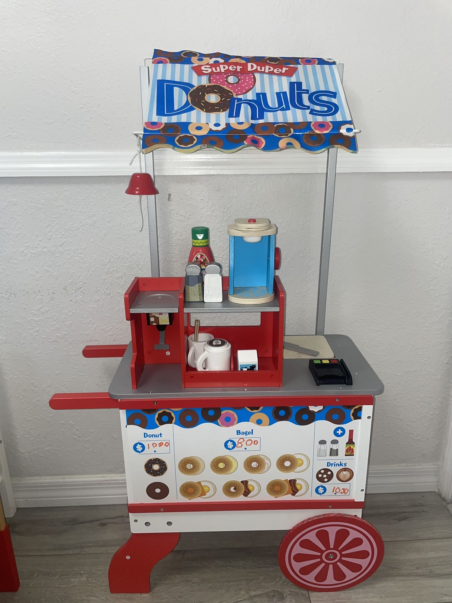 Melissa and Doug Taco and Donut Cart and Coffee Maker