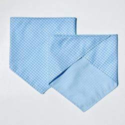 Blue Gingham Dog Bandana