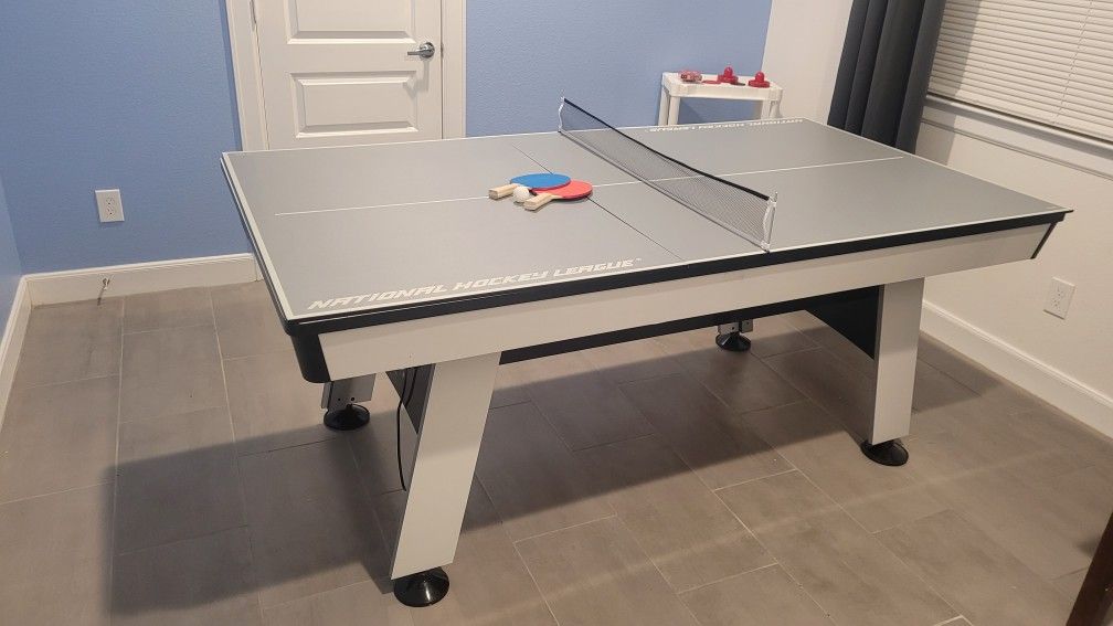 Air Hockey & Table Tennis Tabletop Multi-Game Unit