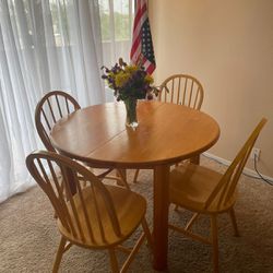 Kitchen Dining Table Set With Four Chairs