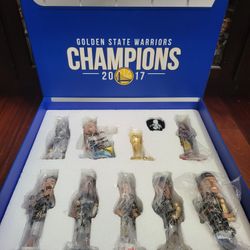 Golden State Warriors 2017 NBA Champions bobblehead BOX SET