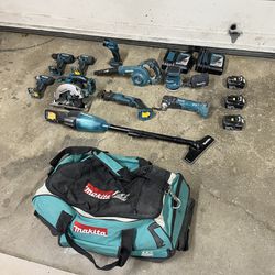 Makita Lxt 18v Brushless Tool Set W/bag