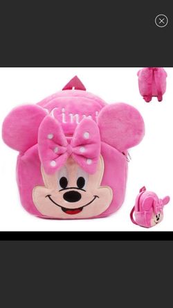 New pink Minnie Plush Backpack