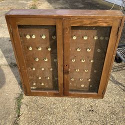 Vintage, Antique Hotel Key Holder Primitive Wood Dovetail
