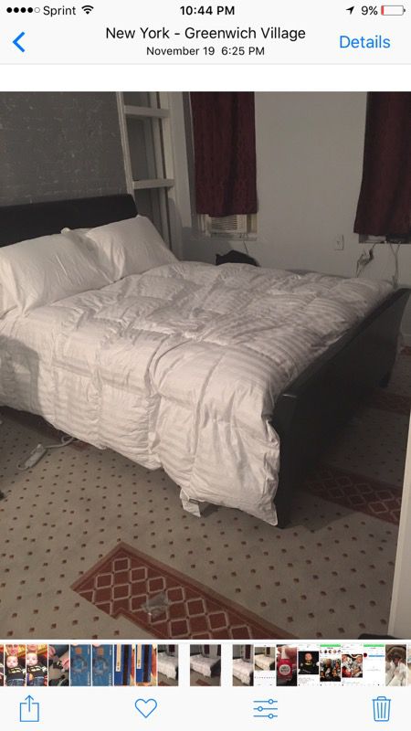 Queen size bed new controllable box spring