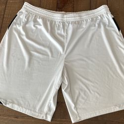 Nike Fit Dry White Soccer Shorts Mens Size Large