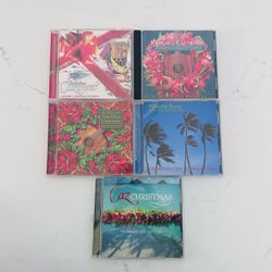 Hawaiian Christmas Music Lot of 5 CDs misc artists