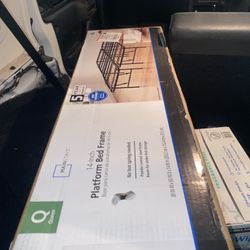 New Queen Mainstays Platform Bed Frame  