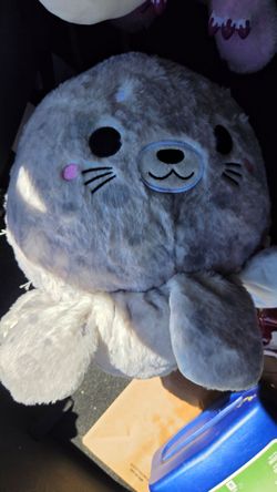 Squishmallow Gray Seal Plush