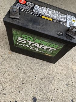 Lawn mower battery - like new $40