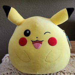 Squishmallow Winking Pikachu 20 inch Pokemon Pokémon Plush NWT