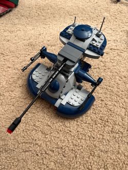 Custom Blue LEGO Star Wars AAT - Built