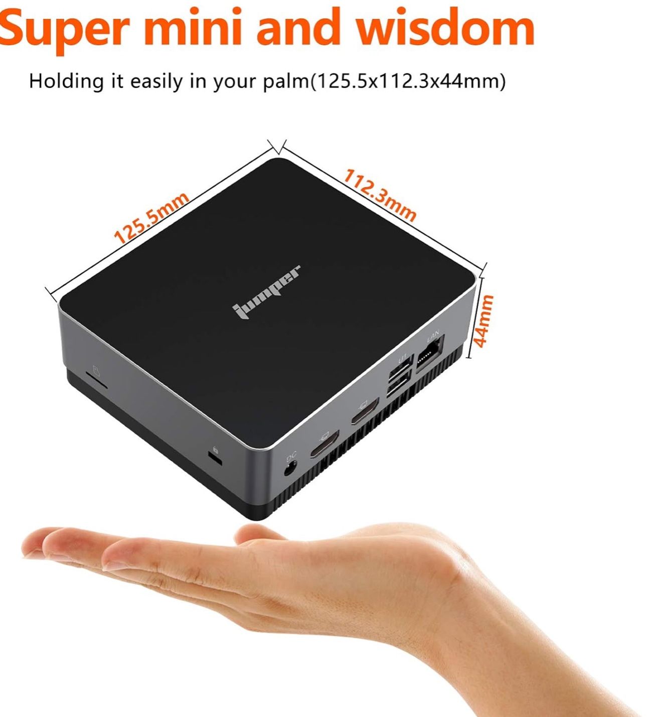 Jumper EZbox i3 Mini PC, Mini Computers with Intel i3-5005U