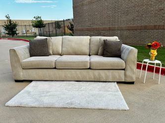 Living Spaces Three Seater Sofa In Beige Including Delivery