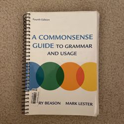 BOOK A COMMONSENSE GUIDE TO GRAMMAR AND USAGE