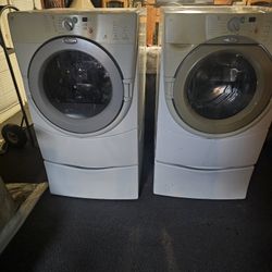 Whirlpool Duet Washer And Dryer With Under Storage 
