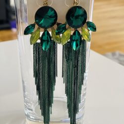 101SANTEKI Tassel Earrings For Women. Chain Fashion Long Fringe Silver Dangle Earrings For Women Gift Earings