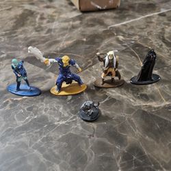 Mini Set Of 4 Die Cast Dungeons Dragons Pieces