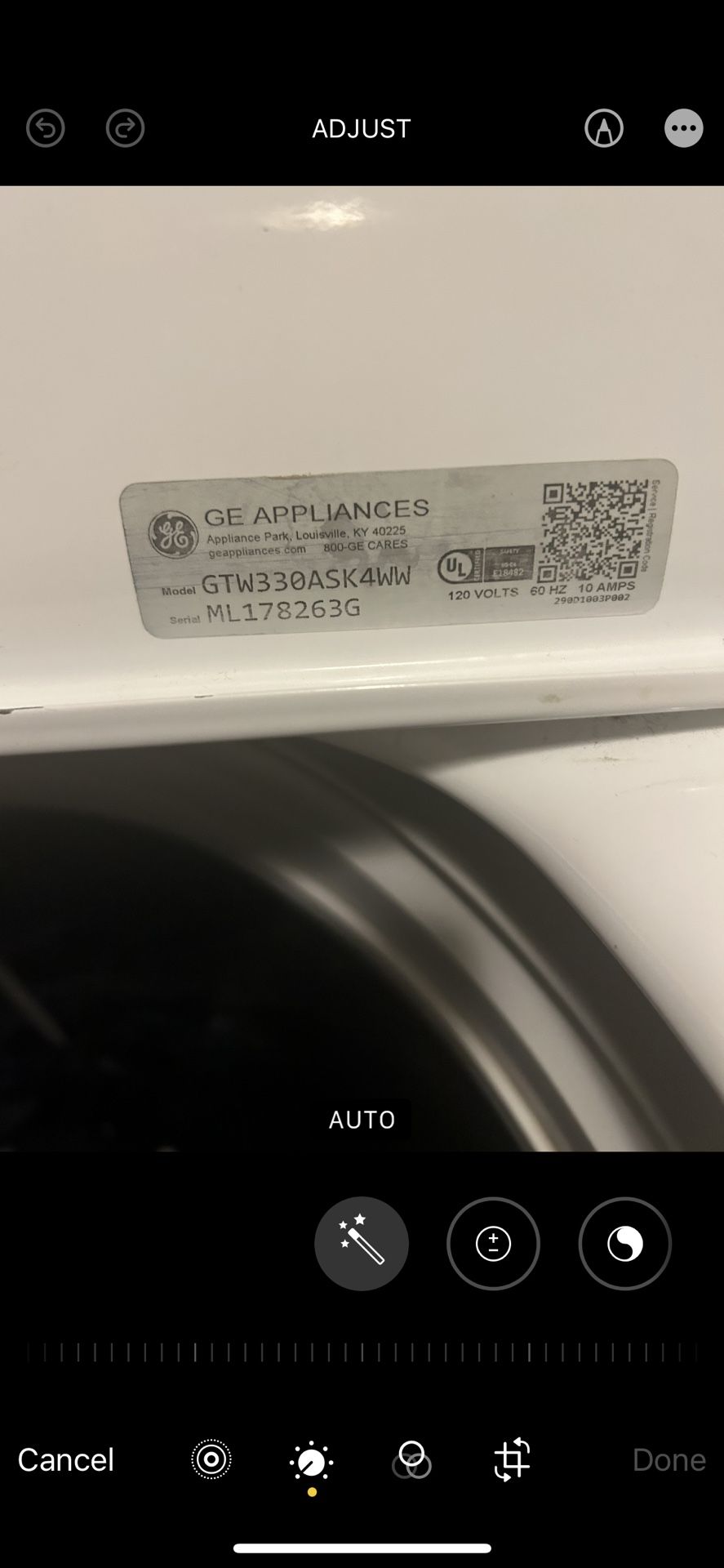 General Electric Washer GTW330ASK4WW