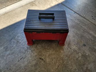 Plastic Step Stool with Storage and Handle