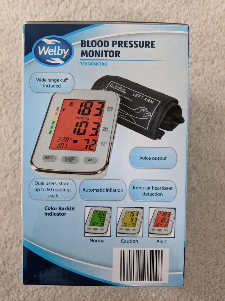 Blood Pressure Monitor / Upper Arm Type (Brand New)

Multiple units available