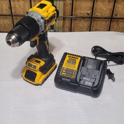 DEWALT
20V Lithium-Ion Cordless Brushless Compact 1/2 in. Hammer Drill Kit with (1) 2.0Ah Battery and Charger