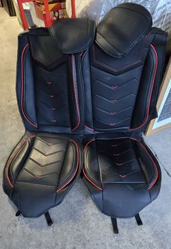 Black and Red Seat Covers