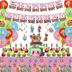 COCOMELON Birthday Party Supplies for Girls