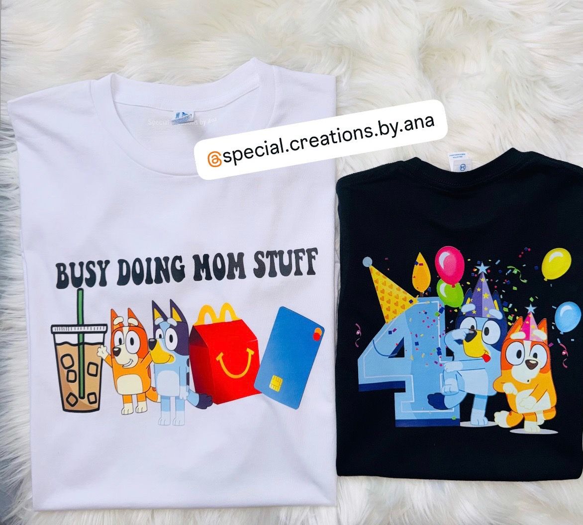 Personalized Mom & Birthday Boy Shirts ๐ฅณ Thanks for ordering your custom shirts