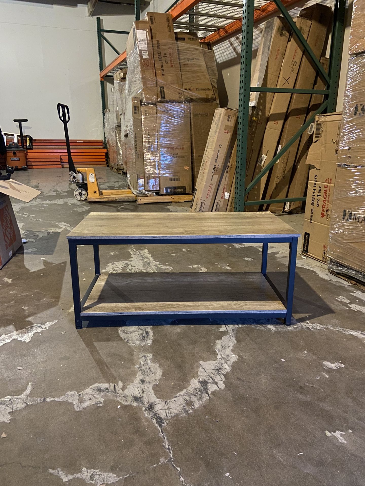 Gray & Black Coffee Table