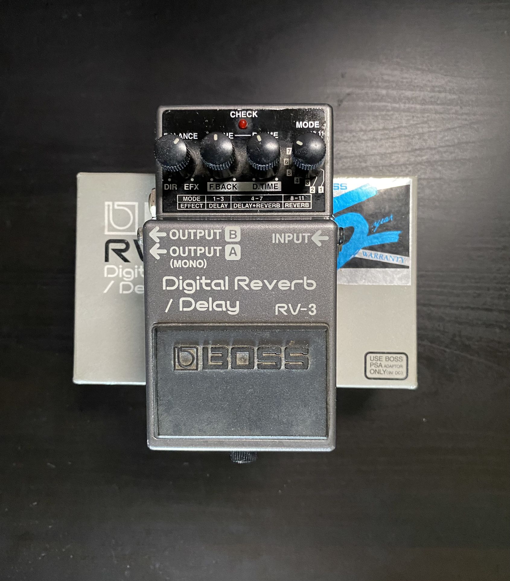 Boss RV-3 Digital Reverb/Delay (Pink Label)