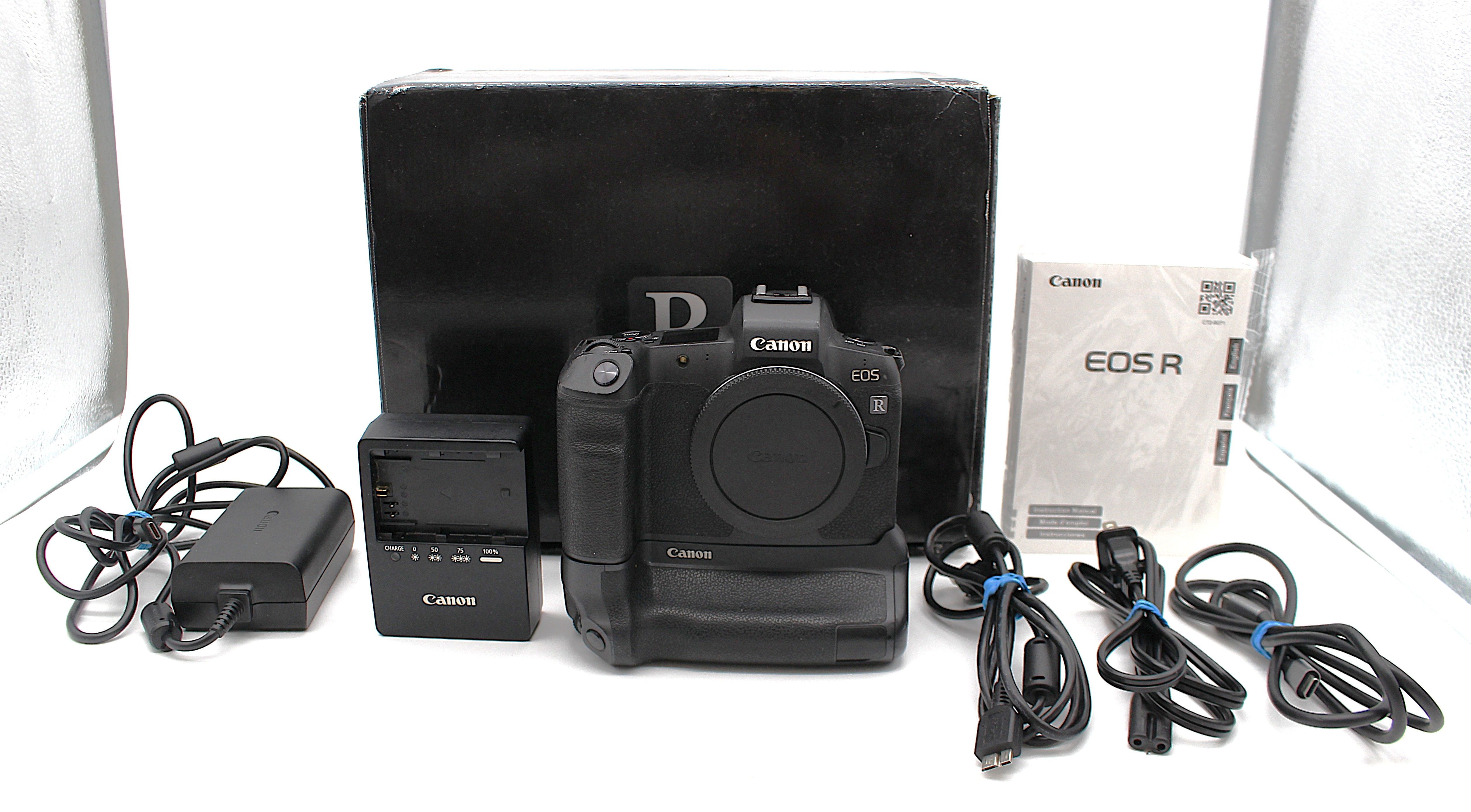 Canon EOS R 30.3MP Full-Frame Mirrorless Digital Camera w/ BG-E22 Grip, Box, Charger, Cables & 64GB SD Card