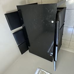 Black dining table 6chairs