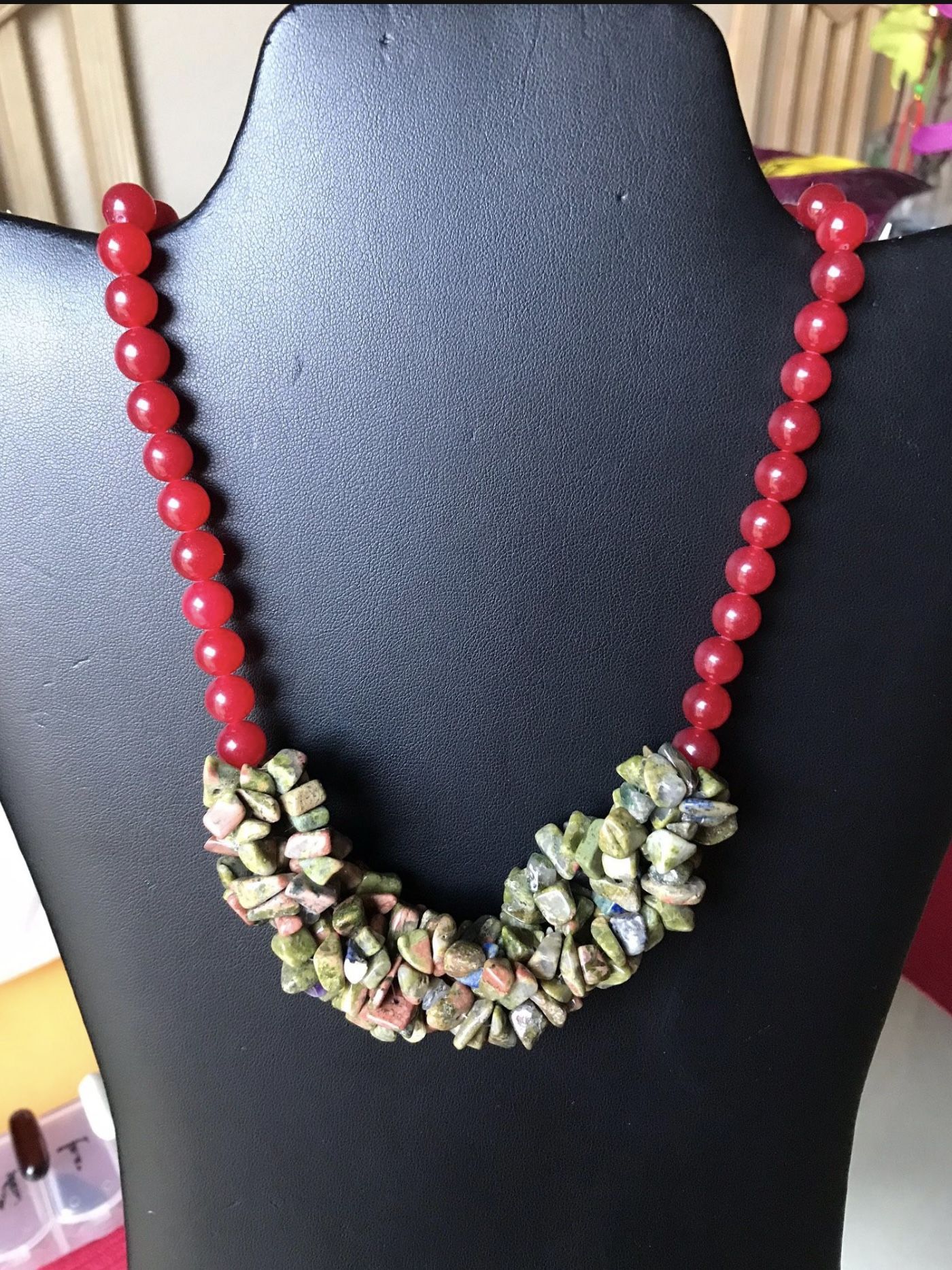 🍀HANDMADE By Marele22 Genuine Stones Choker Necklaces $48 Each 🎈