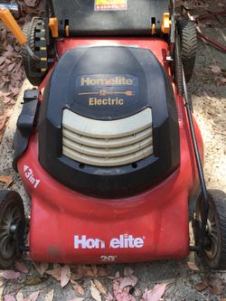 Homelite 20 inch sale electric lawn mower
