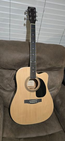 JOHNSON ACOUSTIC ELECTRIC GUITAR $89